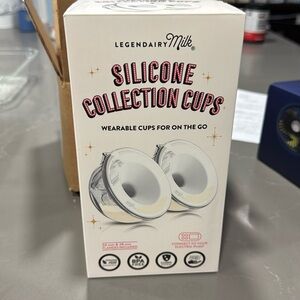 Silicone Collection Cups - White